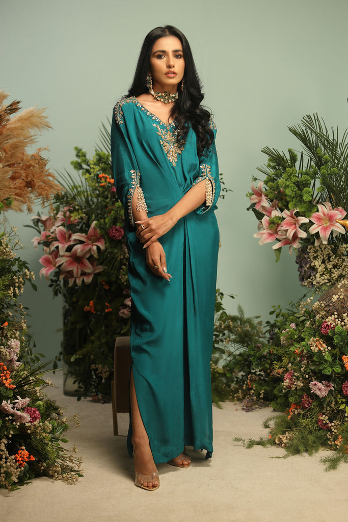 Green Kaftan Dress