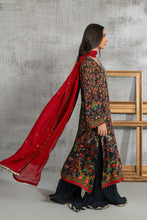 Black and Red Printed Shirt Dupatta