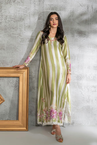 Olive Straight Kaftan